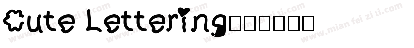 Cute Lettering字体转换